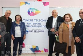  Sup Télécoms inaugurent une salle informatique au lycée Abou El kacem Chebbi à la cité Tadhamon